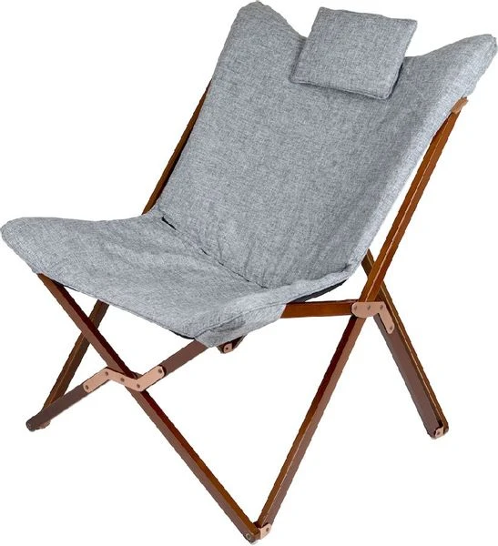 Bo-Camp Urban Outdoor Bloomsbury Vlinderstoel - Grijs - L 4 Bo-Camp Urban Outdoor Bloomsbury Vlinderstoel - Grijs - L - Afbeelding 2