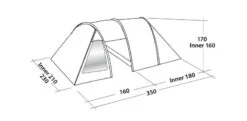 Easy Camp Galaxy 300 Rustic Green Tunneltent - 3 Personen 17 Easy Camp Galaxy 300 Rustic Green Tunneltent - 3 Personen -Bo-Camp Winkel 120390 galaxy 300 rustic green drawing perspective2