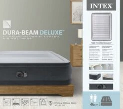 Intex Comfort Plush Hoog Luchtbed - Queensize - Ingebouwde Elektrische Pomp -Bo-Camp Winkel 1689 1900 64414nd pkg 2023 300