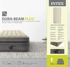 Intex Prime Comfort Luchtbed - Eenpersoons - Ingebouwde Elektrische Pomp -Bo-Camp Winkel 1811 1900 64162nd pkg 2023 300