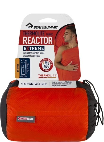 Sea To Summit Reactor Extreme Thermolite Mummymodel Lakenzak - Oranje 6 Sea To Summit Reactor Extreme Thermolite Mummymodel Lakenzak - Oranje - Afbeelding 4