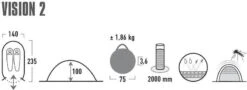 High Peak Vision 2 Pop-up Tent - 2 Persoons - Camouflage 21 High Peak Vision 2 Pop-up Tent - 2 Persoons - Camouflage -Bo-Camp Winkel 440 1200 4001690101080.pt01 1