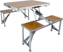 Bo-Camp 136 X 85 Inklapbare Picknicktafel - Bamboe